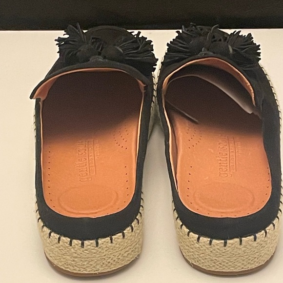 KENNETH COLE, GENTLE SOULS, ESPADRILLES TASSELS, BLACK SUEDE SHOES, WOMEN’S 9M - Picture 12 of 12